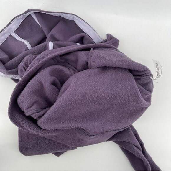 All In Motion Girl’s Purple Half Zip Hooded Pullover Fleece Sweatshirt Size 6/6X - Picture 9 of 12